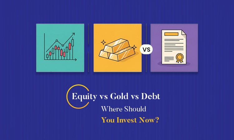 Equity vs Gold vs Debt